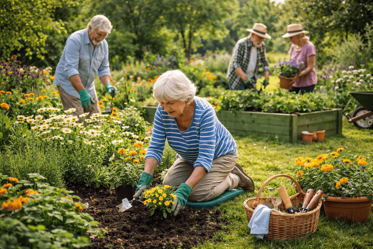 Sadzenie nowych roślin w ogrodzie