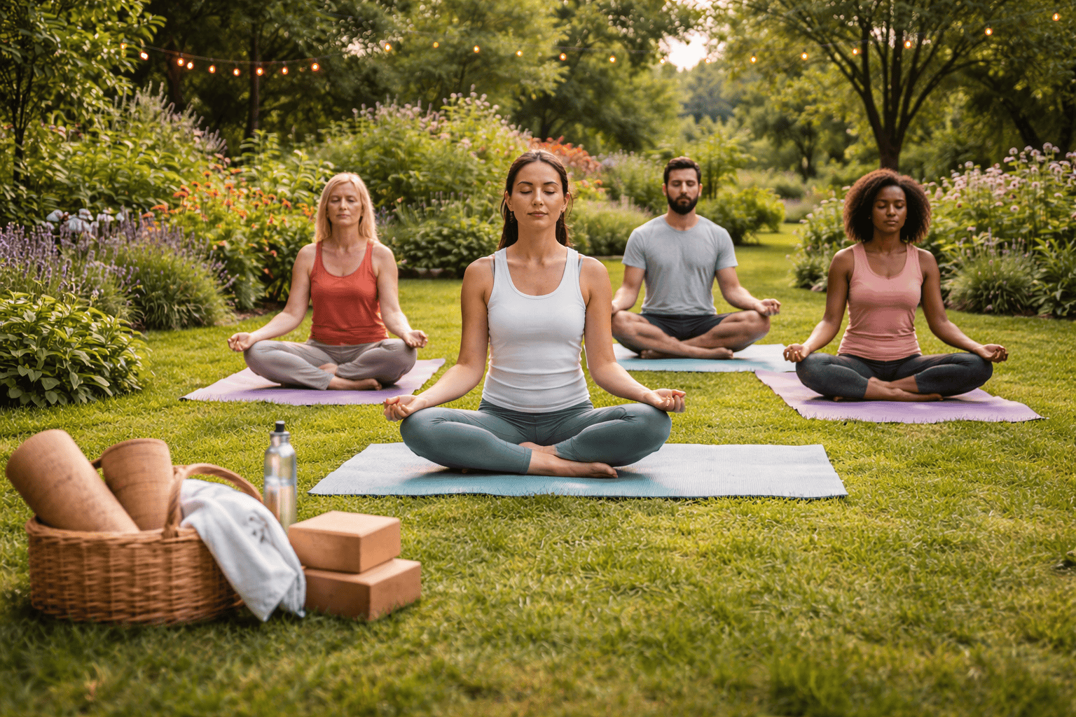 Joga w ogrodach terapeutycznych